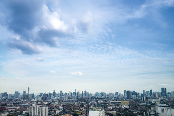 Fototapeta premium cityscape Bangkok skyline, Thailand. Bangkok is metropolis and f