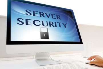 Hand using mouse and select on the virtual display - Information, connection, communication, and...