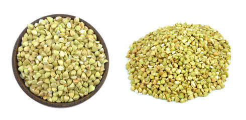 Green buckwheat isolated