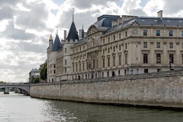 Fototapeta na wymiar France. The ancient castle on the river bank