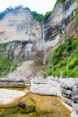 Kinchkha Waterfall near Kutaisi, Georgia