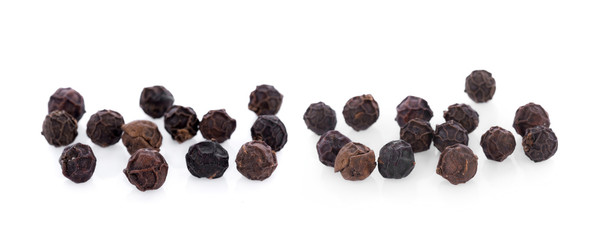 pepper corn on white background