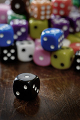 Pile of Dice for Gaming Gambling and Playing Games of Chance