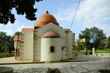 Fototapeta na wymiar Greece, Crete, church of the ten martyrs in Agia Deka