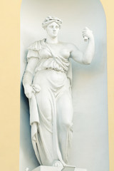 Fototapeta na wymiar The Sculpture Of The Muse Thalia.