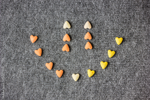 &quot;Hearts smiley. Valentine's day background.&quot; Stockfotos und lizenzfreie