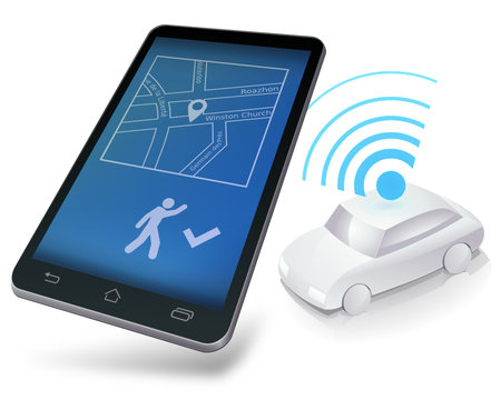 Appeler une voiture avec un terminal mobile