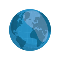 Isolated earth world icon vector illustration graphic design