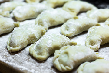 Traditional dumplings in the old New Year