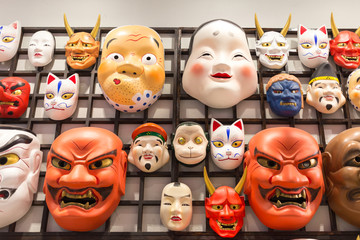 Fototapeta premium Japan mask culture.