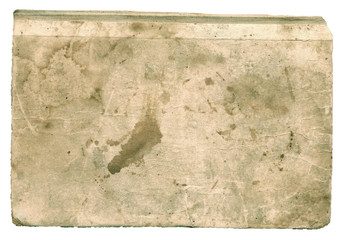 Weathered paper book cover.