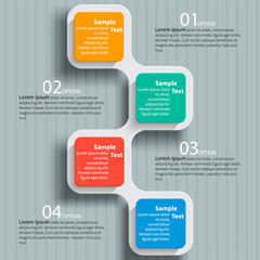 Abstract 3D Paper Infographics