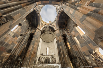 Carhedral Fethiye Mosque in Ani ancient city, Kars, Turkey