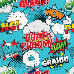 Chat-choom Seamless comics background