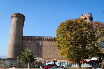 Castle in Ivrea. Piemonte, Italy