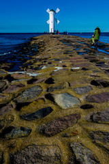 Świnoujście,plaża. Wiatrak © Pawel Gruntowicz