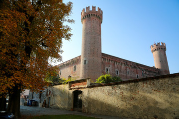 Castle in Ivrea. Piemonte, Italy