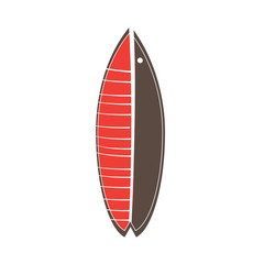 Isolated Surfboard on a white background, Vector illustration