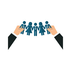 Fototapeta premium Business teamwork pictogram icon vector illustration graphic design