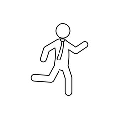 Businessman executive pictogram icon vector illustration graphic design