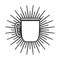 coffee cup drink isolated icon vector illustration design
