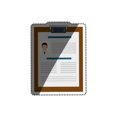 Business curriculum vitae icon vector illustration graphic design