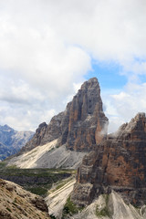 Sexten Dolomites mountain Drei Zinnen in South Tyrol, Italy