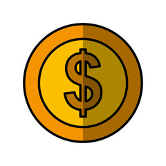 coin money isolated icon vector illustration design