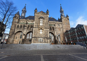 Fototapeta na wymiar Aachen town hall in Germany