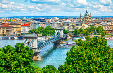 Fototapeta premium Most Łańcuchowy w Budapeszcie