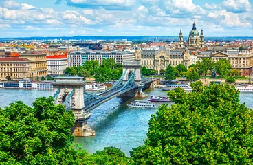 Foto auf Acrylglas Budapest Kettenbrücke in Budapest