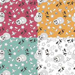 Abstract color owl drop tower vector illustration template