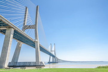 Vasco da Gama bridge in Lisbon