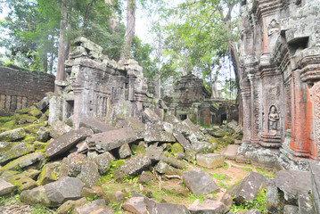 Ta Prohm  -  the temple at Angkor, Siem Reap Province, Cambodia
