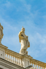 Fototapeta na wymiar Statue from Saint P?eter square in Vatican