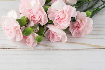 Pink carnations for holiday.