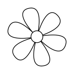 Fototapeta na wymiar cute flower isolated icon vector illustration design