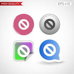 Obraz premium Colored icon or button of zoom in symbol with background