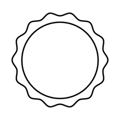 circle seal stamp icon vector illustration design