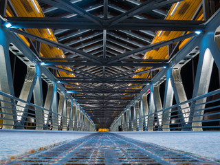 Steel structure pedestrian bridge