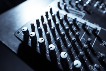 Mixer desk detail