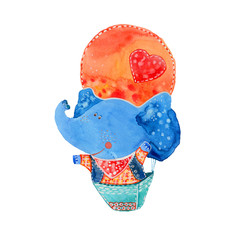 elephant in a balloon