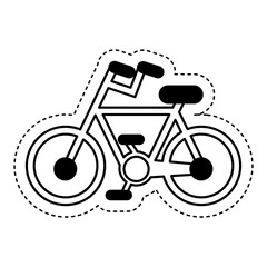 bicycle vehicle isolated icon vector illustration design
