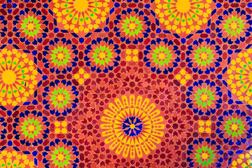 Islamic mosaic Moroccan style useful as background
