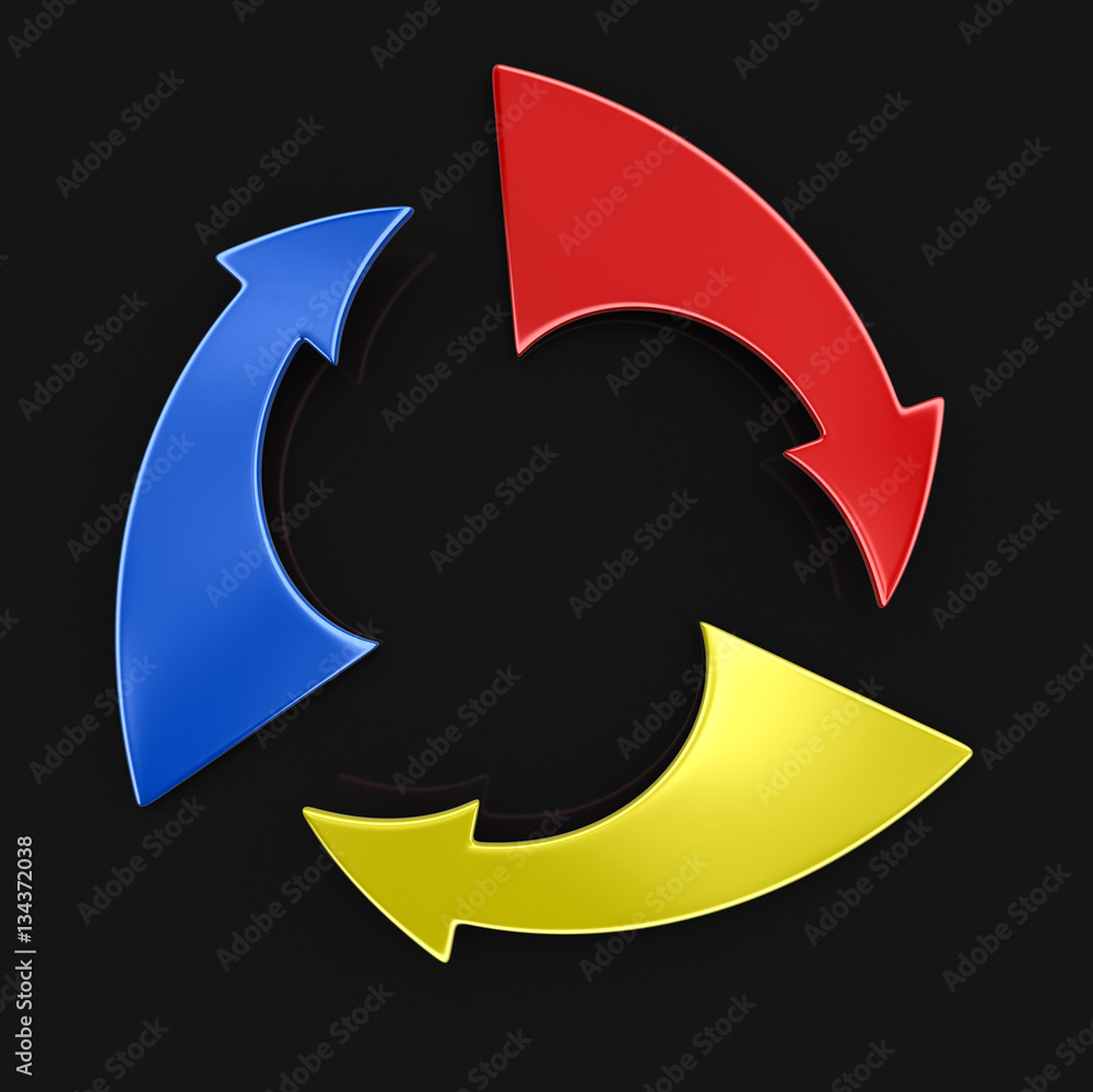 Poster circular graph. image with clipping path