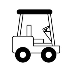forklift machine logistic icon vector illustration design