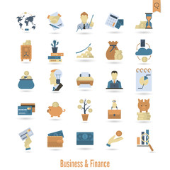 Business and Finance Icon Set