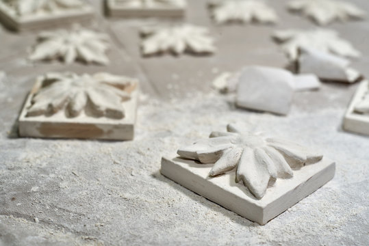 Stuckarbeit Edelweiss