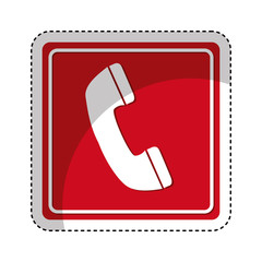 telephone sign isolated icon vector illustration design