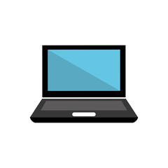 Laptop pc computer icon vector illustration graphic design
